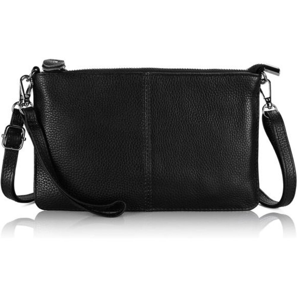 Genuine Leather Wristlet Clutch Wallet Purses Small Crossbody Bags